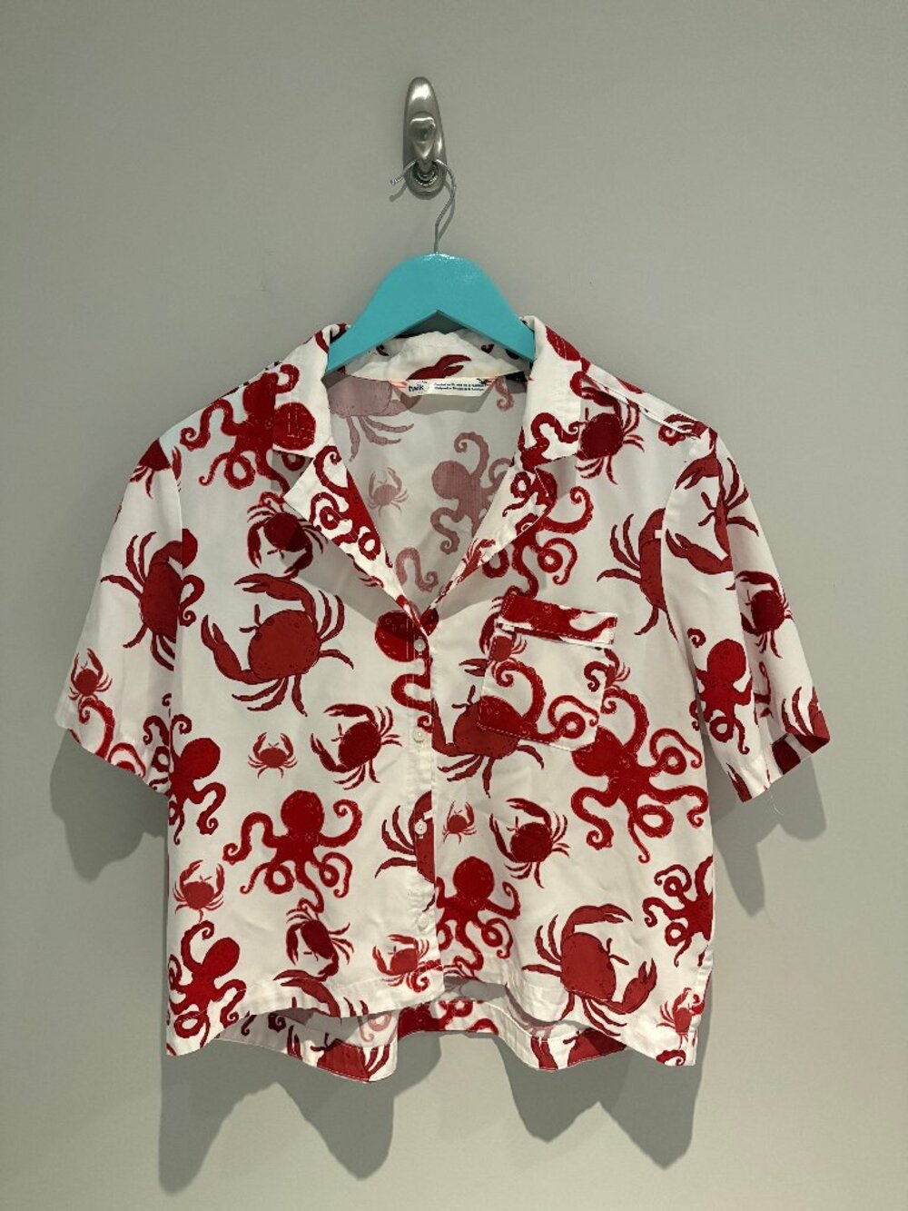 Sea Life Button-Down Blouse